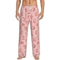 thumbnail image 2 of Picia Fox Mens Soft Woven Cotton Elastic Waistband Sleep Pajama Pant Lounge Sleep Pant With Pockets And Drawstring-Large, 2 of 9