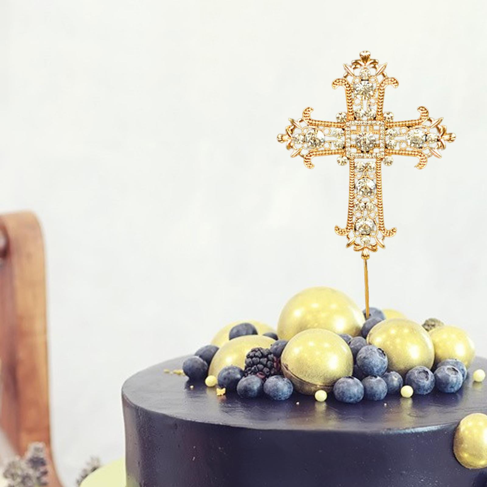 Cross Cake Topper Baptism Cake Decoration First Communion Cross Cake T  C  T B