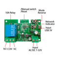 thumbnail image 3 of 2X WiFi Smart Switch DIY 1CH 7-32V RF433 2.4G WiFi Smartlife Module d'Automatisation pour Alexa Home, 2 * Smart Switch, Blanc, 3 of 8