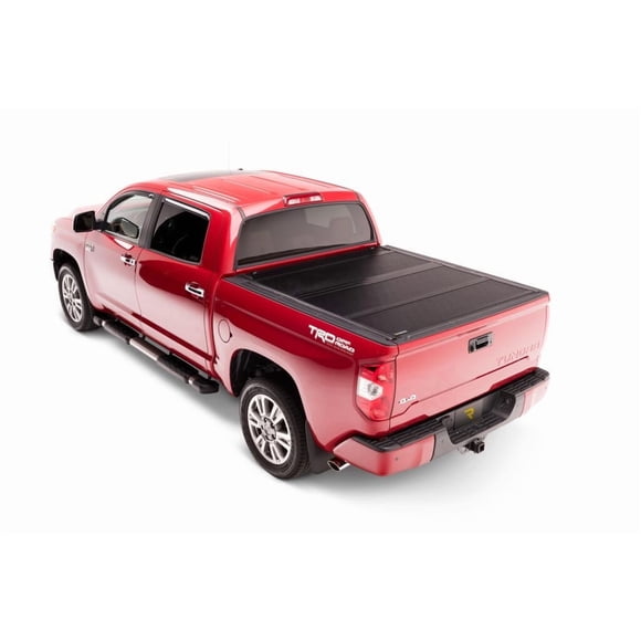BAK Industries Tonneau Cover 226447 BAKFlip G2; Hard Folding; 2 Folds/3 Panels; Gloss Black; Aluminum; Lockable Using Tailgate Handle Lock