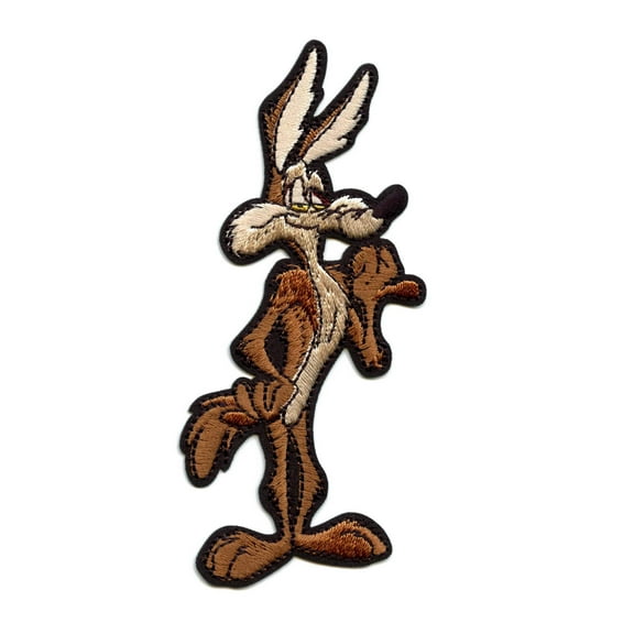 Official Looney Tunes Patch Wile E Coyote Embroidered Iron On