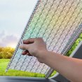 thumbnail image 3 of maskred Durable PVC Car Retractable Windshield Sun Shade Easy Installation Wide Application Waterproof black 40X60cm 1Set, 3 of 6