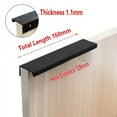 thumbnail image 1 of Black Kitchen Cabinet Door Handles Cupboard Drawer Concealed Finger Edge Pull, 1 of 9