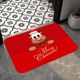 thumbnail image 4 of Decoración de Navidad Alfombra Lavable Anti Deslizamiento Reutilizable Absorbente Santa Claus perfecl Alfombra manta Roja, 4 of 8