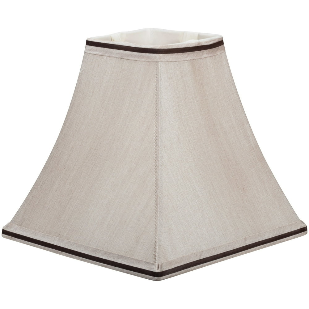 Better Homes & Gardens Taupe Softback Square Accent Lamp Shade