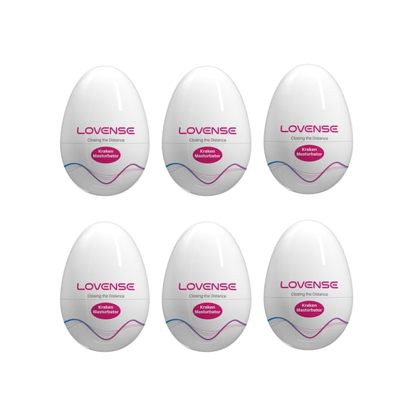 LOVENSE Kraken Disposable Egg Masturbator for Men, 6 Pack Gift Kit Set