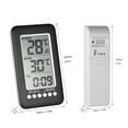 thumbnail image 2 of KKmoon Battery LCD Weather Thermometer Wireless Indoor/Outdoor Thermometer, 2 of 6