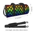 thumbnail image 4 of Easygdp Dragon Scales Travel Bag, Camping, Weekend, Carry On Overnight Duffel Bag with Shoulder Strap, 4 of 8