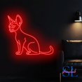 thumbnail image 2 of Shinelab Sphynx Cat Neon Sign, Sphynx Cat Wall Art Light, Cat Lover Gift, Sphynx Cat Home Wall Decor 684, 2 of 5