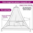 thumbnail image 6 of Blue Canopy for Girls Bed with Pre-Glued Glow in The Dark Stars - Princess Mosquito Net Room Decor - Kids & Baby Bedroom Tent with Galaxy Lights - 1 Opening Canopy Bed & Hanging Kit Included, 6 of 12