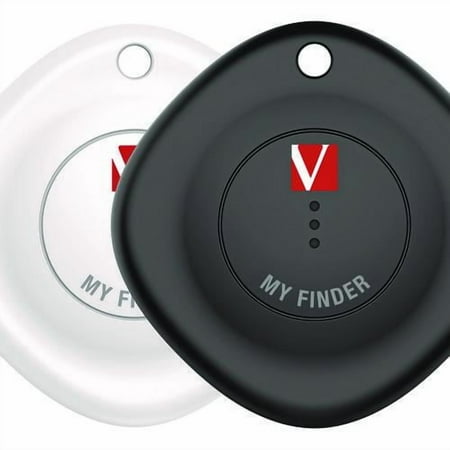 My Finder Bluetooth Tracker for Apple iOS, Black/White, 2/Pack | Bundle of 2