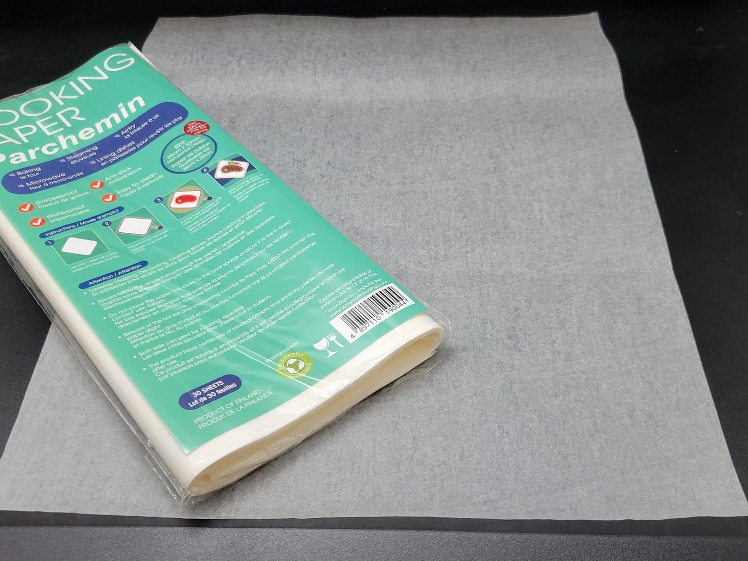 Sunwealth Eco-Friendly Air Fryer / Steamer Parchment Paper (120 pieces in 4 packs)