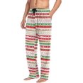 thumbnail image 5 of HPINK-T Mens Sleep Pajama Pants Set Bottoms Christmas Snowman Brown Fleece Lounge Sleepwear PJs S, 5 of 7