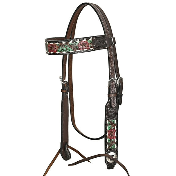 HILASON Western Horse Headstall American Leather Brown