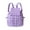 Purple, variant on 18L Quilted Backpack for Women Puffer Hiker Pack Top Flap Drawstring Backpack Padding Travel Cloud Gym Bag