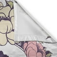 thumbnail image 3 of Ambesonne Queen Kitchen Curtains, Cartoon Portrait Frame, 55"x39", Plum Ivory Coral, 3 of 3