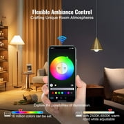 Smart Light Bulbs 4 Pack 9W 800 Lumens Multicolor LED RGB Color Changing Compatible with Alexa Google Assistant Vera iOS Android