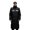 Black, variant on Unisex Solid Long Double Layer Rain Coat, Oxford Reflective Strip Zip Pocket Loose Waterproof Outdoor Jacket For All Seasons Daily Wear Size M-4XL Plus Size Friendly
