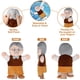 thumbnail image 3 of Juego de marionetas de mano de 6 piezas Marionetas de miembros de la familia de 30 cm Marionetas de mano de felpa suave para madres, padres, hijos, hijas y abuelos para contar cuentos, enseñar, preescolar, cosplay ER, 3 of 7