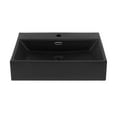 thumbnail image 2 of Claire 24" Rectangle Wall-Mount Bathroom Sink in Matte Black, 2 of 11
