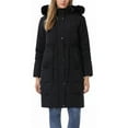 thumbnail image 5 of HVEOO Winter Coat Womens Long Length Lightweight Puffer Jacket Quilted Outerwear, Black XL, 5 of 9