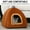House Brown, variant on Japceit 2 in 1 Washable Covered Dog Cats Bed, Small Dog House Indoor, Winter Warm Pet TentInsulated Cozy, Cave Size for Cats and Puppy