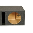 thumbnail image 2 of Q Power 2 Hole 12-Inch Vented Heavy Duty Subwoofer Enclosure, Charcoal Grey, 2 of 2