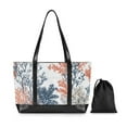 thumbnail image 7 of FORMRS Laptop Tote Bag for Women with 15.6" Computer Compartments Handbag, White Sea Plants, 7 of 7