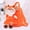 A02 Brown, variant on Toddler Doll Kids Doll Soft Plush Fox Girl Doll Dolls Pocket 9"