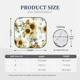 thumbnail image 3 of Balery Sunflowers Leaves And Birds Sun Shield 2 Pack For Car Front Windows Foldable Sun Visor Protector Blocks Max Uv Rays And Keeps Your Vehicle Cool For Most Sedans Suv Truck, 3 of 7