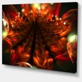 thumbnail image 2 of Fleurs Orange Fractales Abstraites - Impression sur Toile Florale, 2 of 4