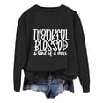 thumbnail image 3 of Women Oversize Sweatshirts Long Sleeve Crewneck Letter Printed Lightweight Loose Sweatshirts Blouse Top Fall Tunic Decorative Sweatshirt Leopard Print Zip up Hoodie Full Zip Thin Athletic Hoodie Extra, 3 of 6