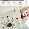 thumbnail image 3 of JEUXUS  Mid Century Throw Blanket, Retro Abstract Geometric Pattern Boho 1950s 1960s Iconic Atomic Starbursts Modern Sputnik Print Blanket for Couch Sofa Bed Decorative Gifts, 3 of 6
