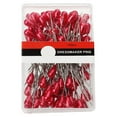 thumbnail image 1 of 100Pcs Head Straight Pins Sewing Pins Corsage Rod Pins Positioning Pins Straight red, 1 of 9