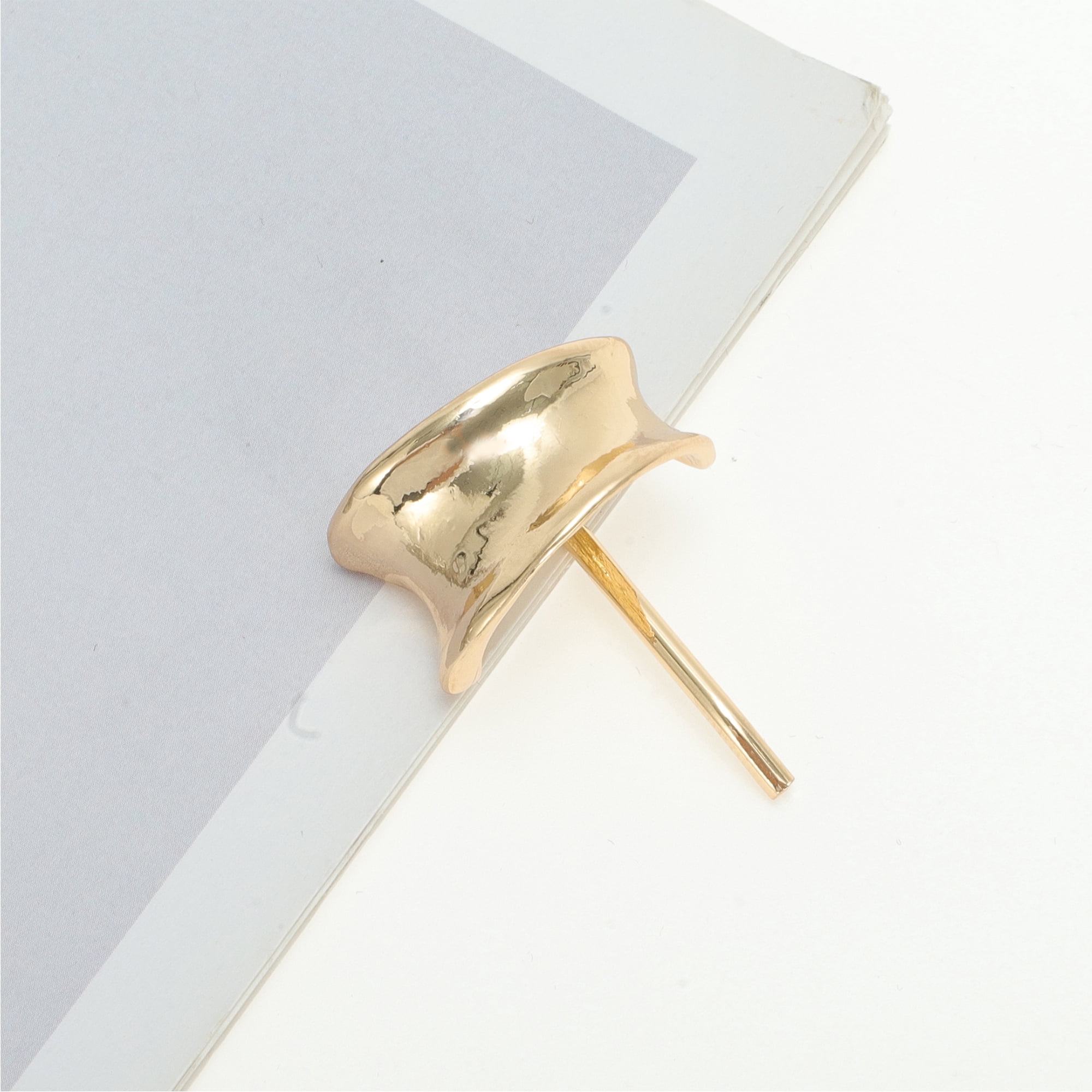 Unique Bargains Irregular Design Ponytail Buckle Hair Clip for Women Gold Tone