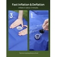 thumbnail image 4 of Inflatable Sleeping Pad, Foldable Camping Mat Air Mattress with Integrated Pillow, Built-in Inflator, 4 of 7