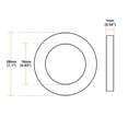 thumbnail image 3 of Unique Bargains Rondelles Plates en Nylon pour Vis M16 28mm OD 1mm Épais Transparent 100 Pcs, 3 of 4