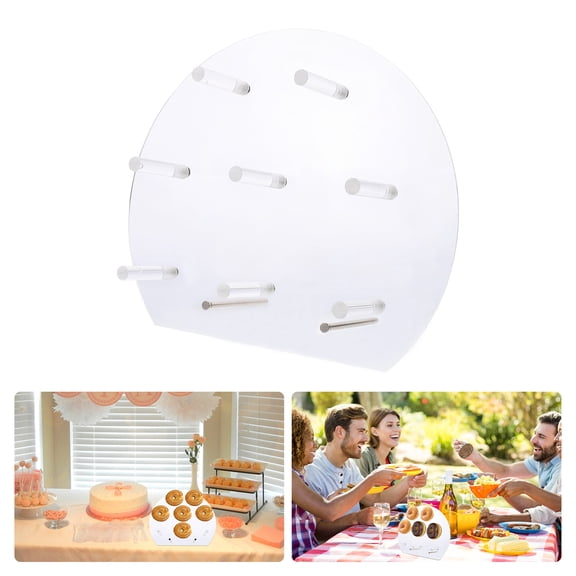 Worgeous Donuts Display Bracket Dessert Stand Practical Display Rack 30X26X6.5CM