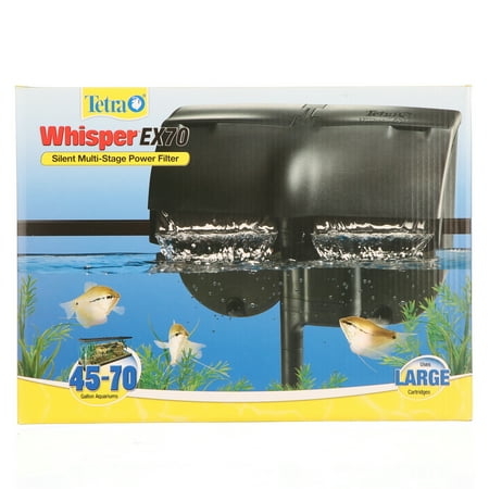 Tetra Whisper EX 70 Filter for 45 to 70 Gallon Aquariums, Silent Multi-Stage Filtration