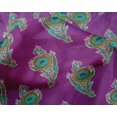 thumbnail image 4 of oneOone Silk Tabby Fabric Leaves & Floral Block Print Sewing Fabric BTY 42 Inch Wide, 4 of 4
