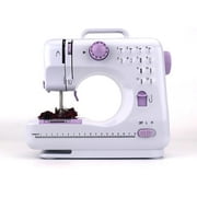 Mini Sewing Machine for Beginners and Kids Ages 8-12, Portable Sewing Machines with 12 Built-in Stitch Patterns, Light, 2 Speed Foot Pedal
