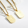 thumbnail image 5 of APSVO Gold Dog Tag Cross Necklaces for Men Boys American Flag Pendant Chain Catholic Christian Religious Birthday First Communion Graduation Fathers Day Jewelry Gifts Teen Son Dad Kids Age Ideas, 5 of 7