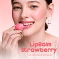 thumbnail image 4 of Julystar Strawberry Color Changing Lip Balm with Pendant Chain, pH Temperature Reactive Tinted Lipstick, Moisturizing Nourishing Fruit Scent Lip Care for Dry Chapped Lips, 4 of 10