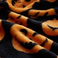 thumbnail image 3 of Kate Aurora Autumn Living Oversized Halloween Jack-O'-Lantern Pumpkins Orange & Black Ultra Plush Throw Blanket, 3 of 3