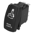 thumbnail image 1 of Rosvola Waterproof Rocker Switch,2Pcs Waterproof Rocker Switch Toggle ON Off for Automotive Cars Marine Trucks 5 Pin 12V‑24V, 1 of 8
