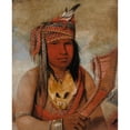 thumbnail image 2 of George Catlin 15x18 Gold Ornate Wood Frame and Double Matted Museum Art Print Titled - I-An-Be-W’Ah-Dick, Male Caribou, a Brave (1836), 2 of 4