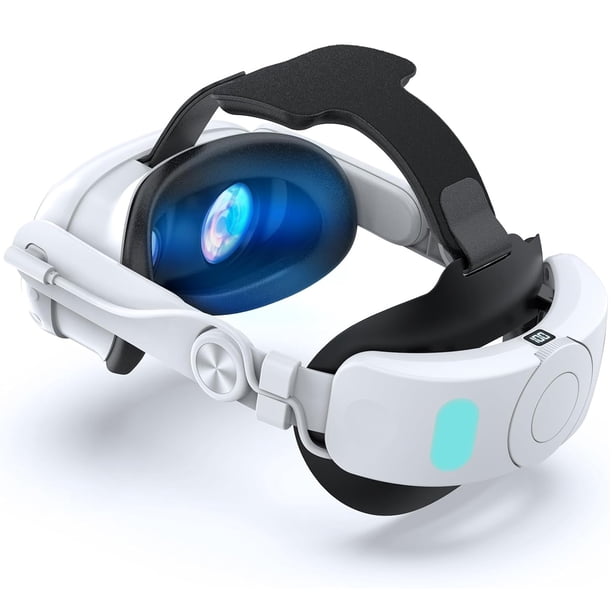 Correa Elite con batería para Meta Quest 3, correa para la cabeza con batería de 10 000 mAh, accesorios de realidad virtual ajustables para reducir la presión y prolongar el tiempo de juego