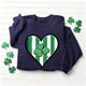 thumbnail image 3 of Suéteres de Manga Larga de Mujer con Cuello Redondo Impreso Suelto Casual para la Fiesta Del Día de San Patricio Y el Uso Diario, 3 of 6
