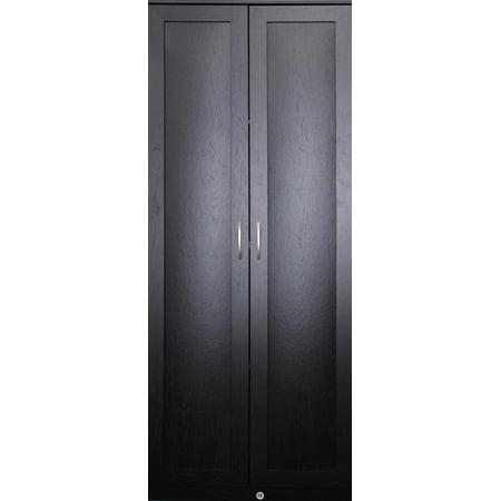 Mainstays 72" Storage Cabinet, Black Oak - Walmart.com
