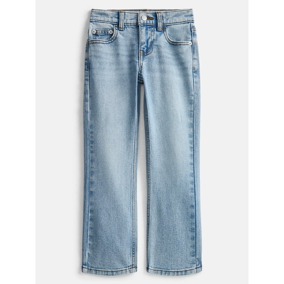 Wonder Nation Boys Vintage-Inspired Straight Leg Denim Jeans, Sizes 4-18 and Husky